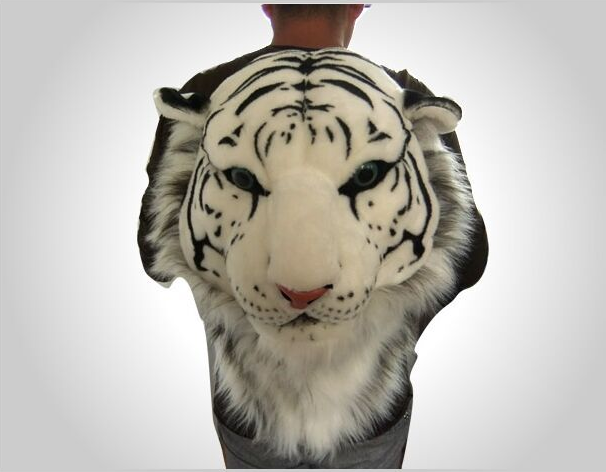 Tiger head, lion head, leopard head backpack plush toy manufacturer Specification image