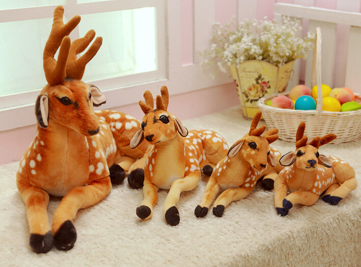 Cartoon sika deer plush toys, children's birthday gifts details Picture