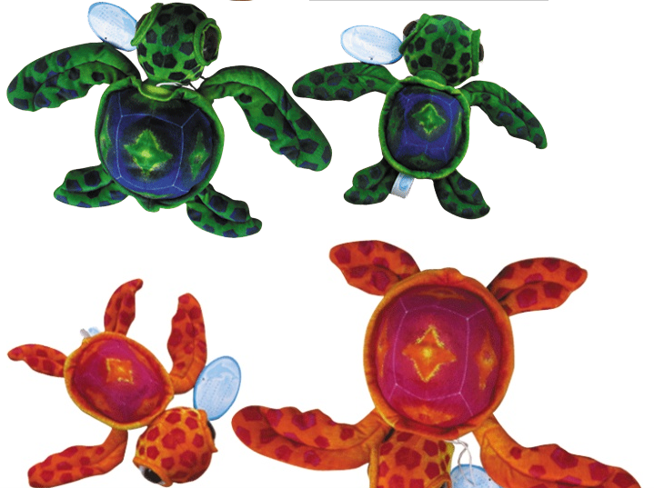 Cute big-eyed turtle plush toy figurine, the same style as the cartoon animation turtle figurine from the boutique store Specification image