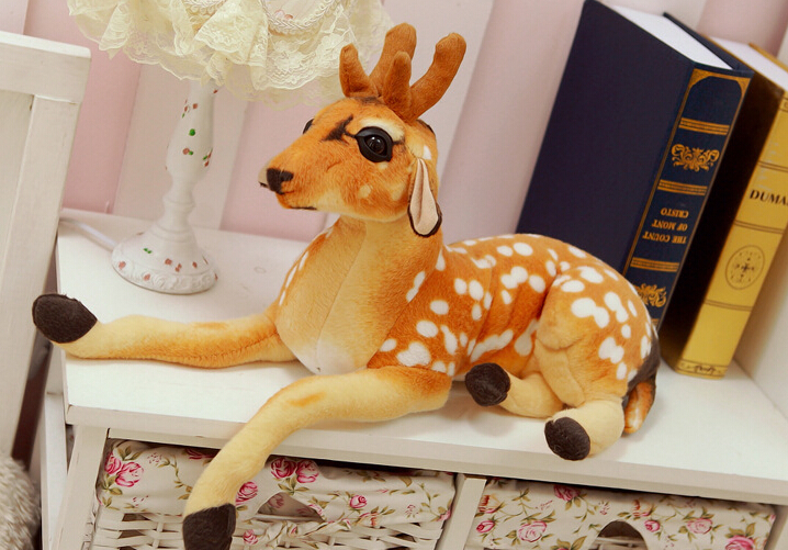 Cartoon sika deer plush toys, children's birthday gifts Specification image