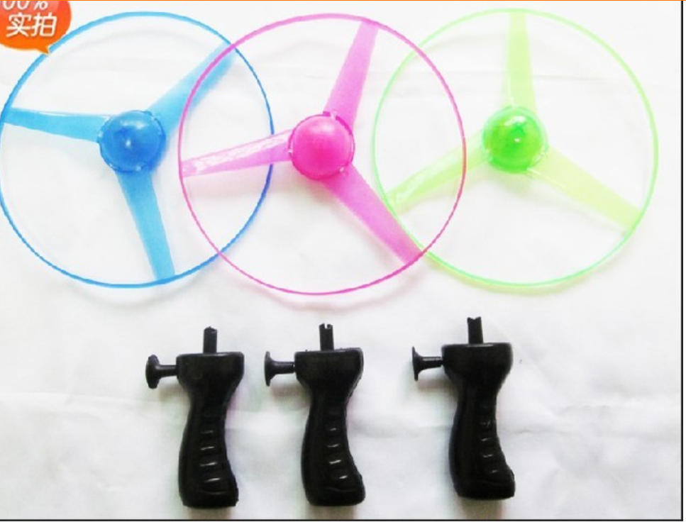 Hot-selling street stall children's toy wholesale three-color lights, large drawstring flying saucers, frisbees, flashing drawstring flywheels, Ufos Specification drawing