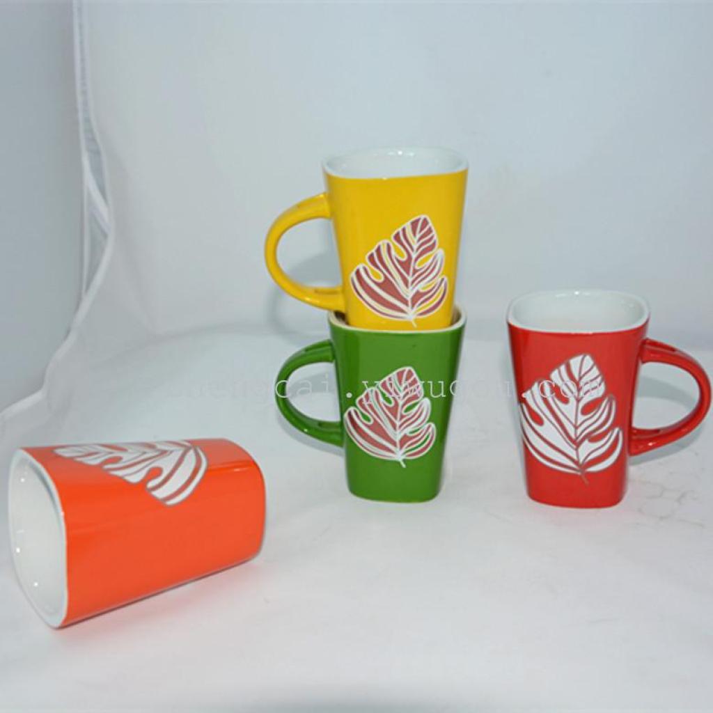 Ceramic cups, colored glaze coffee cups, mugs, OEM customized cups Application Scenario