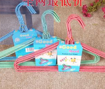 38cm adult wire impregnated plastic coat hanger household drying coat hanger clothing store hangers stalls goods