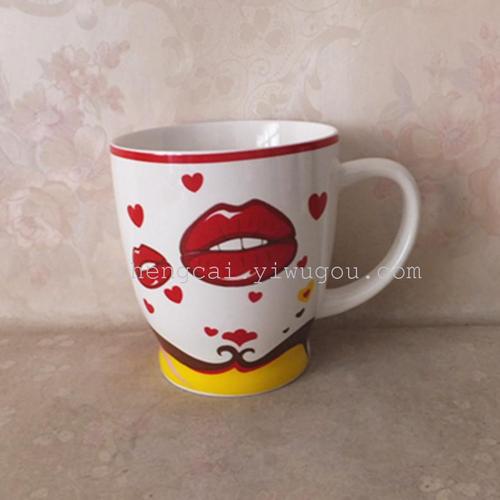 Ceramic cup Coffee cup Advertising cup Valentine's Day cup thumbnail