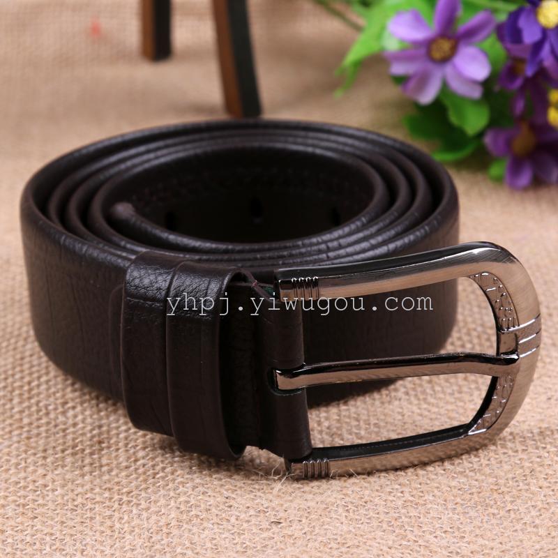 New multi-color genuine leather embossed casual pin buckle belt for men Application Scenario