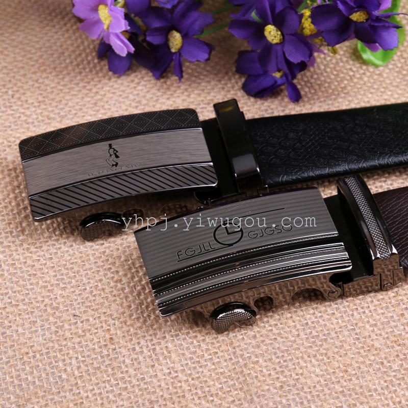 4.0 hebilla de aleación automática doble envoltura en relieve cinturón de negocios para hombres Specification image