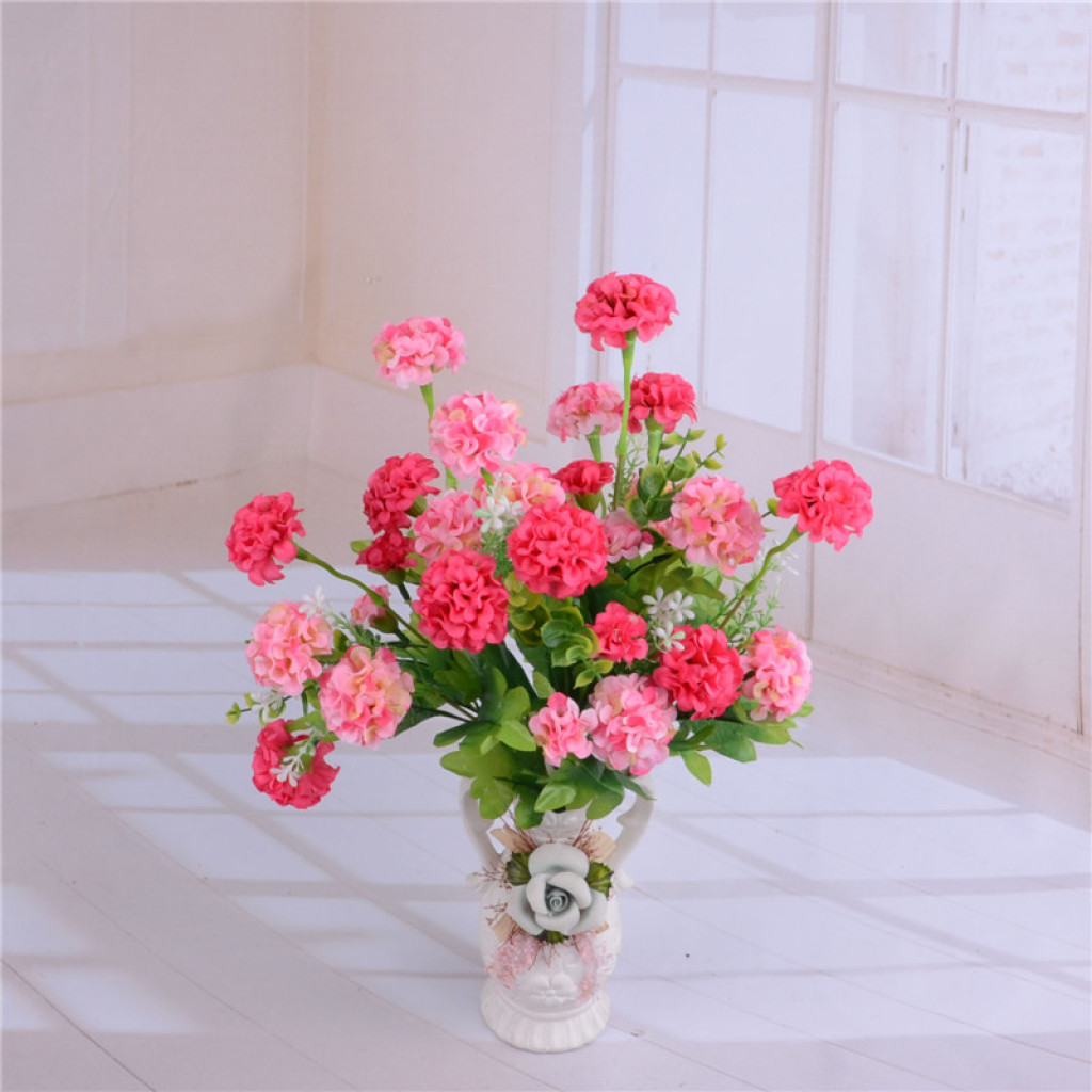 10-head ball orchid chrysanthemum artificial flower, artificial flower, craft flower details Picture