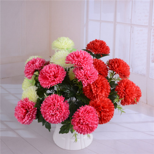 The artificial flower figure is a fake flower with 10 large lilacs full figure
