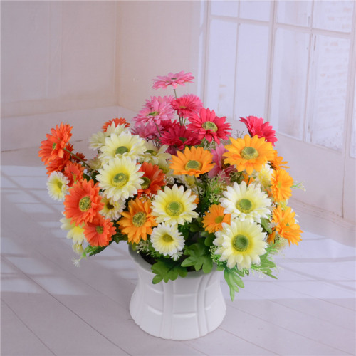 The simulated flower figure is a fake flower with 12 green-core gerberas thumbnail