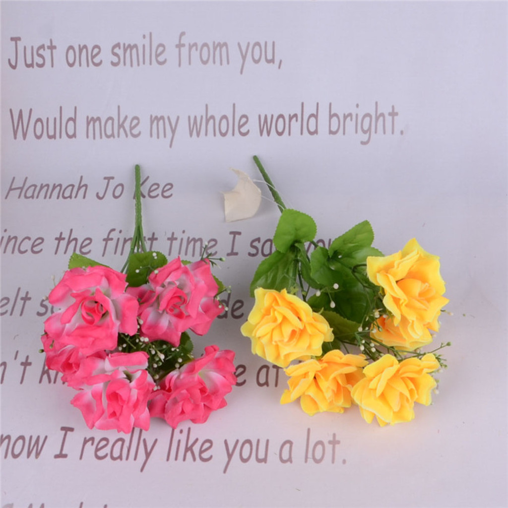 Five artificial flower figures and fake flowers Application Scenario