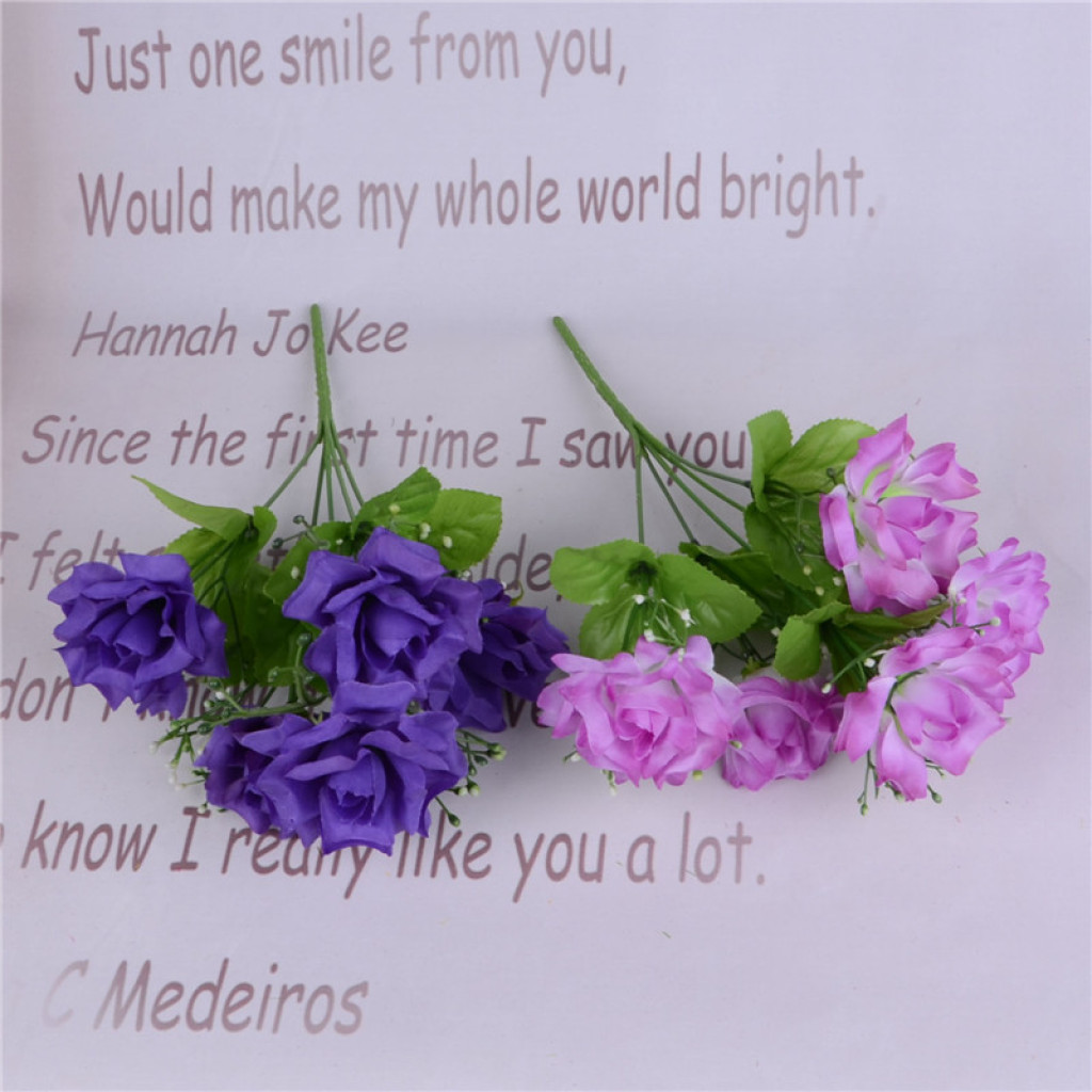 Five artificial flower figures and fake flowers Specification image