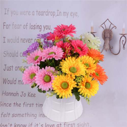 Five fake chrysanthemums made by artificial flower figures full figure