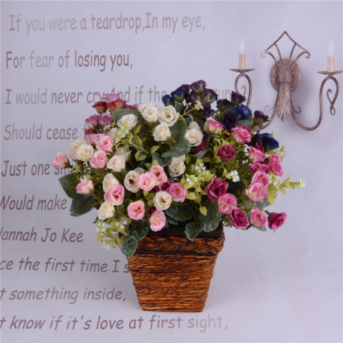 The artificial flower figure is a fake flower with 25 autumn roses