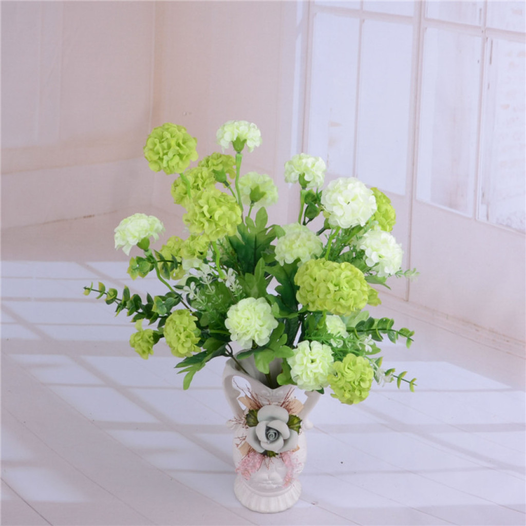 10-head ball orchid chrysanthemum artificial flower, artificial flower, craft flower Specification image
