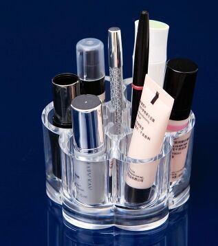 Plum blossom-shaped lipstick holder cosmetic box/crystal jewelry box/multi-functional storage box jewelry box