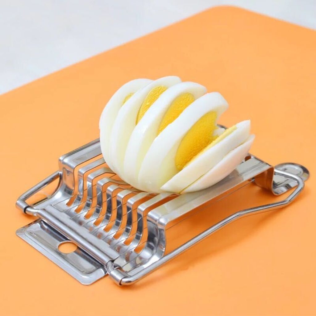 Japanese imported stainless steel egg slicer for separating, slicing and dividing preserved eggs, preserved eggs, duck eggs and quail eggs Specification image