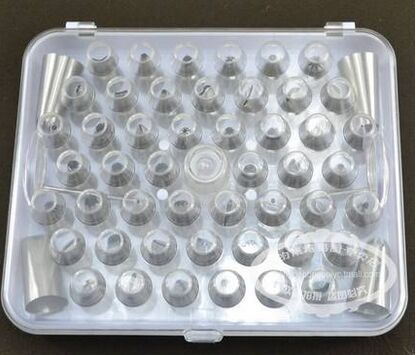 Export 26-head and 52-head stainless steel seamless piping nozzles, extrusion nozzles, cake nozzles, cookie nozzles