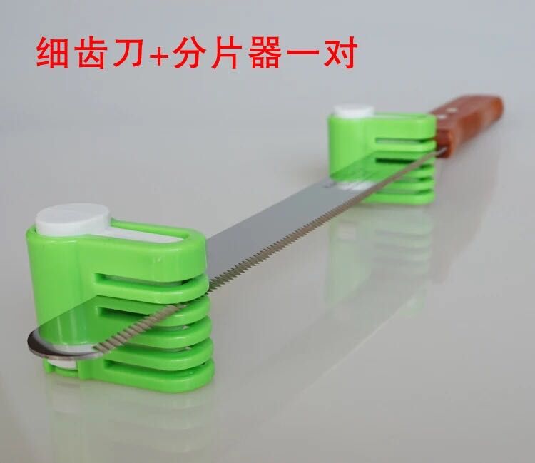 Baking tools, slicer, stainless steel cake knife, serrated knife, fine-toothed bread knife, slicer Application Scenario