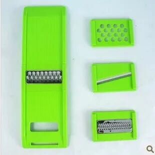 Four-in-one Japanese multi-purpose vegetable grater, cutting into strips, shreds and slices, stainless steel fruit and vegetable grater Specification image