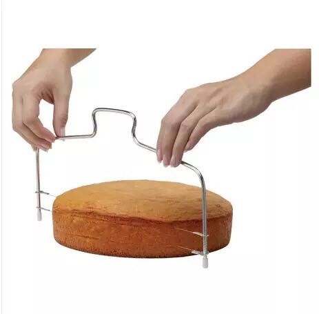 Cake slicing and layering device/Stainless steel + steel wire slicer/Cake cutter/Mousse cake