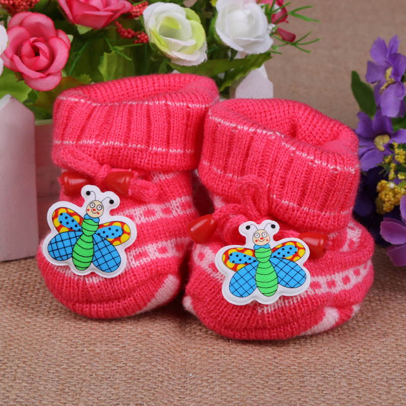 Sherliva box jacquard thread shoes, baby shoes, walking shoes, gift box baby shoes, warm shoes details Picture