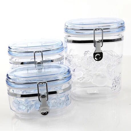 Acrylic storage tanks, dried fruit cans, snack cans, moisture-proof and sealed, candy colors