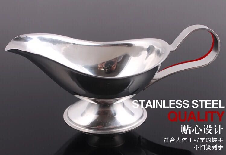 Stainless steel sauce boat juice cup Western steak iron plate juice pot sauce cup juice pot Teppanyaki matching