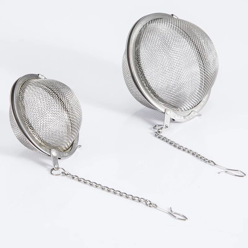 304 stainless steel seasoning balls, tea brewing balls, tea separator balls, seasoning balls, tea strainer balls, soup boiling balls, hot pot spice balls details Picture