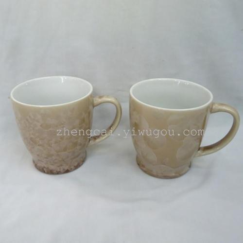 Crystal glazed pottery ceramic cup Ceramic coffee mug mug thumbnail