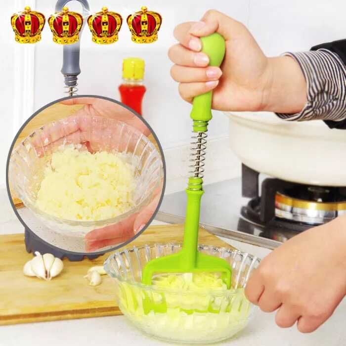 Creative automatic press-type potato mash, a tool for mashed potatoes, a sweet potato puree press, and a supplementary food mashing tool Application Scenario