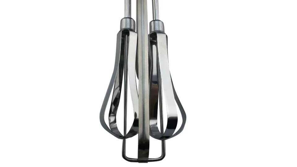 Semi-automatic hand-cranked egg beater, stainless steel egg mixer, mini household hand-cranked blender, egg mixer Specification image