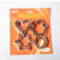 20 pieces stainless steel heart flower cookie mold Vegetable fruit cutting chocolate knife cutting mold