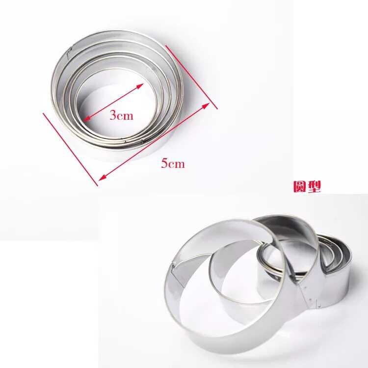20-piece set of stainless steel heart-shaped cookie molds, vegetable and fruit cutting molds, and chocolate knife cutting molds Specification image