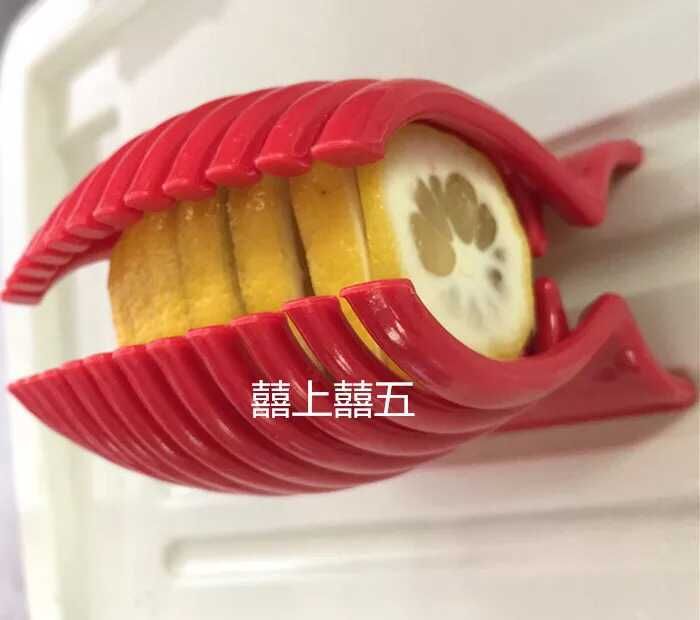Lemon slicer Tomato slicer Tomato slicer with red knife