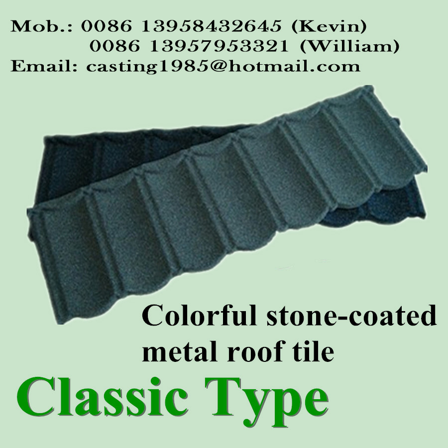 Color steel tiles and metal color stone tiles are guaranteed for 30 years Application Scenario