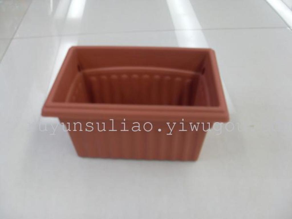 Wholesale supply of plastic rectangular flower POTS POTS 443 rectangular flower POTS Specification drawing