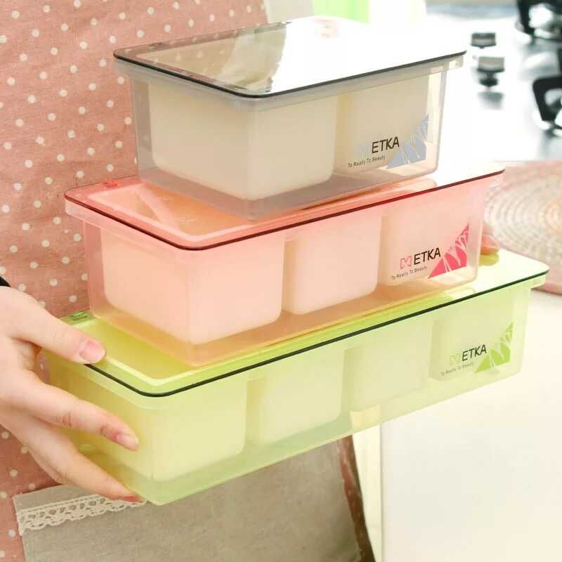 Simple style flip-top multi-compartment plastic seasoning box set, detachable kitchen seasoning box with spoon