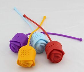 Rose silicone tea glass Disney silicone tea filter tea bag tea infuser
