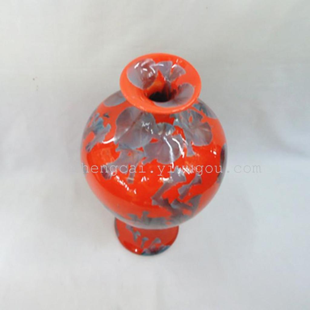 Crystalline glaze ceramic vase craftsmanship, vase worker, ceramic vase Specification image