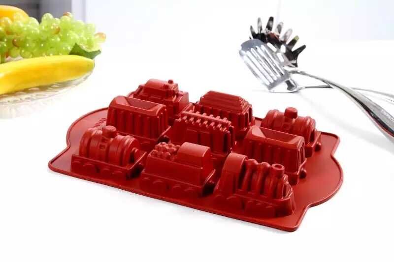 Creative silicone cake mold mold Train cake mold silicone pudding mold chocolate mold