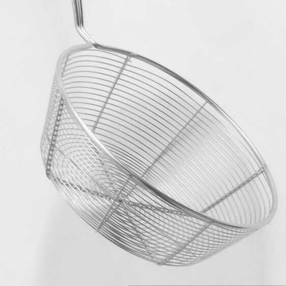 Non-magnetic, electric wooden handle, flat bottom line, leak-proof hot pot, leak-proof spoon, leak-proof net, leak-proof filter net, noodle scooping spoon details Picture