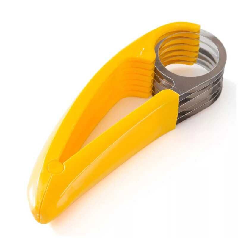Kitchenware banana slicer, high-quality stainless steel sausage cutter, creative fruit knife Application Scenario