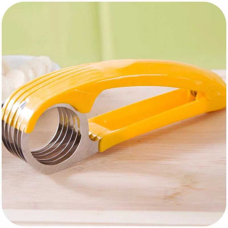 Kitchenware banana slicer, high-quality stainless steel sausage cutter, creative fruit knife