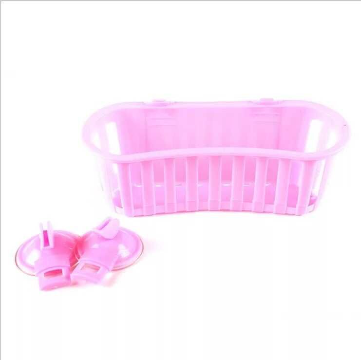 Bathroom, toilet, large suction cup, plastic storage, sundries, draining, storage basket, storage basket