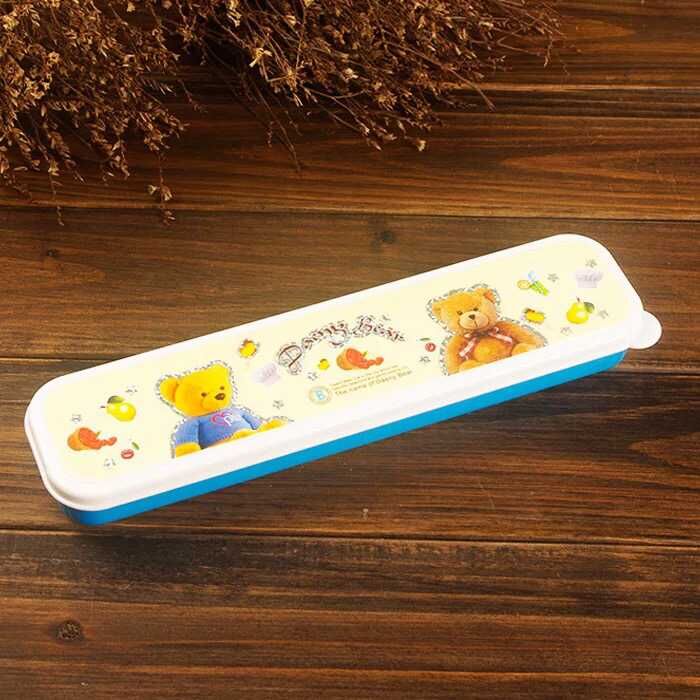 机器猫陶瓷不锈钢便携三件套筷子勺西餐刀叉勺签餐具套装