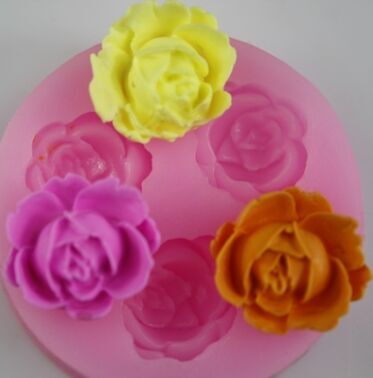 Silicone resin flower polymer clay flower mold Chocolate mold Cake decoration candy mold soap mold