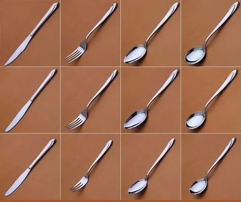 Knife and fork stainless steel tableware Western-style knife and fork spoon steak knife knife spoon fruit fork cake spatula thumbnail