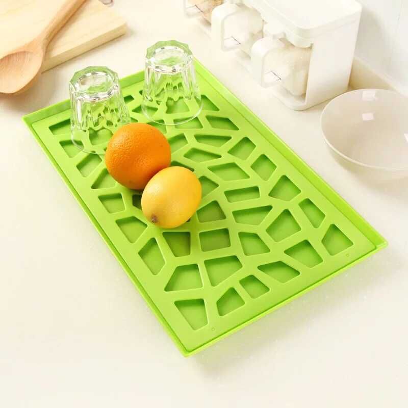Plastic draining tray, rectangular tray, tea tray, kitchen storage tray, bowls, basins, plates, drip rack, storage rack details Picture