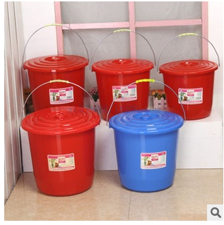Plastic bucket 16 litre -33 litre strong bucket household bucket student bucket new model details Picture