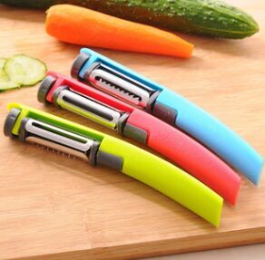 创意多功能三合一三头旋转刀头削皮器 蔬果刨丝器削皮刀厨房刨刀